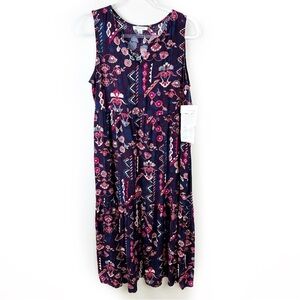 NWT beaclunchlounge Ireana Printed sleeveless midi length dress size: M